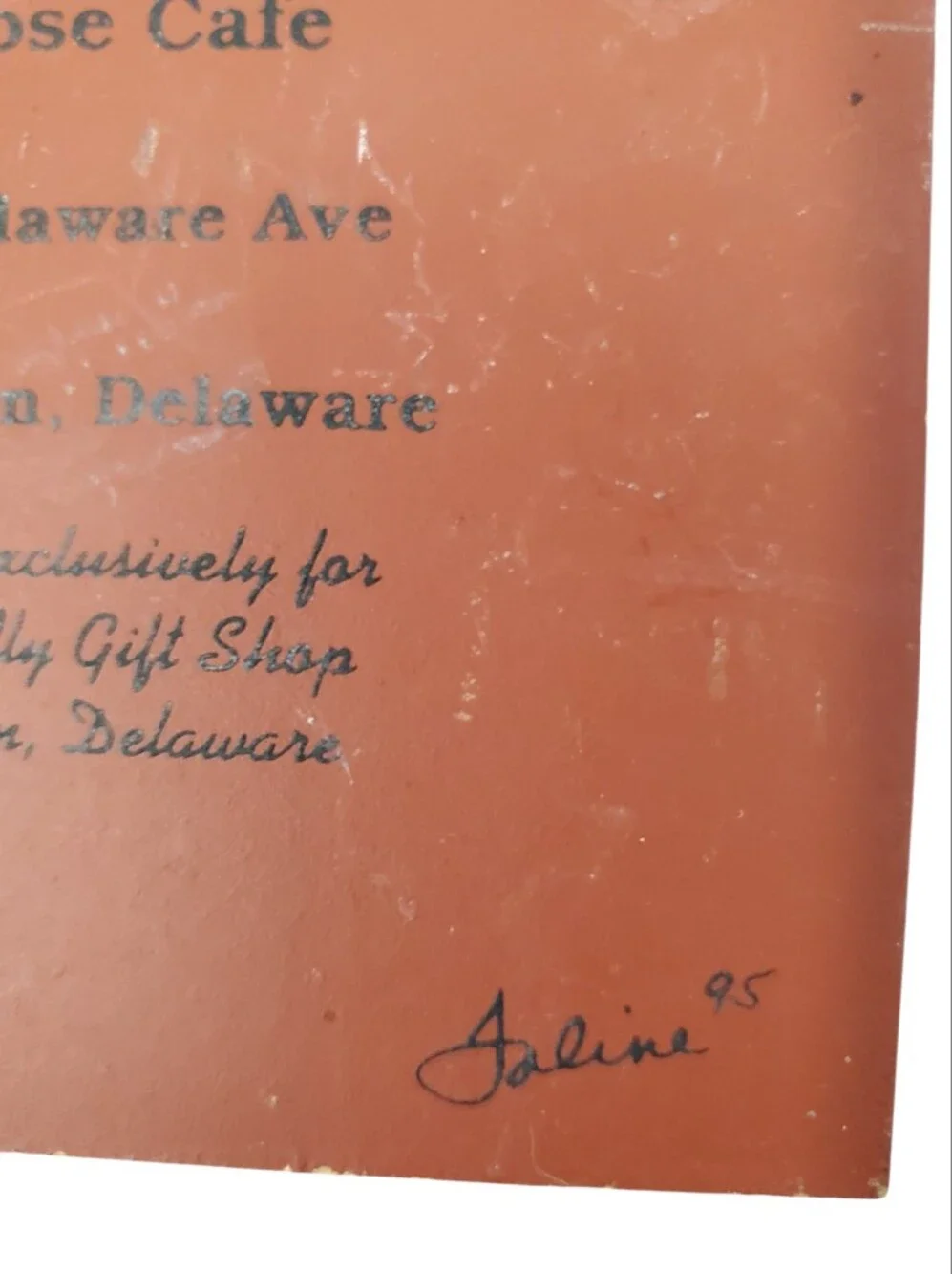 Cat's Meow Del Rose Cafe Wilmington, De 1995
